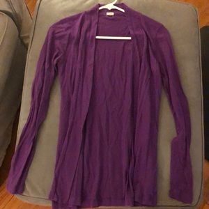 Deep purple J Crew very lightweight cardigan.